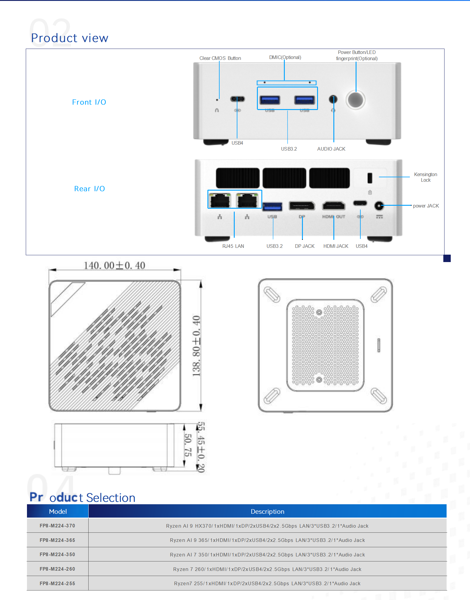 M224_AMD_ FP8 MINI PC- J9集团国际站智能规格书-EN 0.4_02(1).png